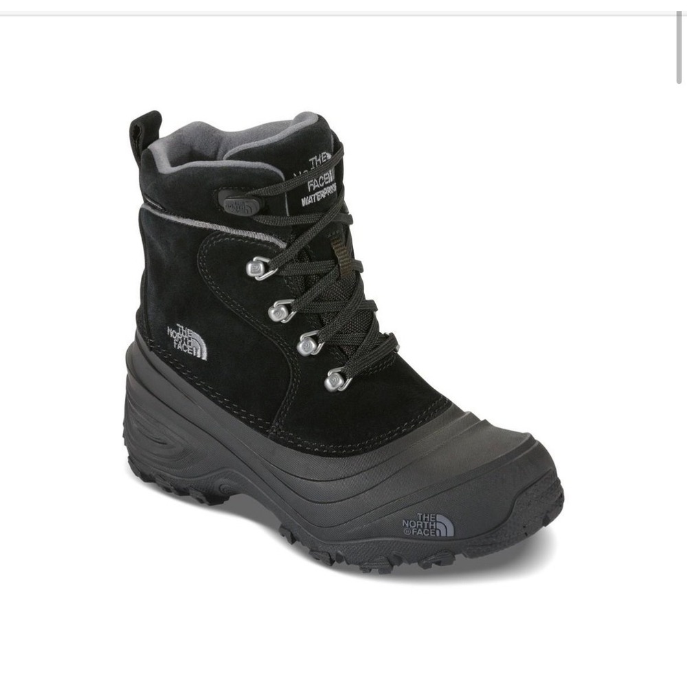 NEW The North Face Chilkat II Boots Black Big Kids Unisex Size 3